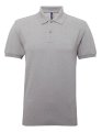 Heren Polo Asquith & Fox Polycotton Heather Grey